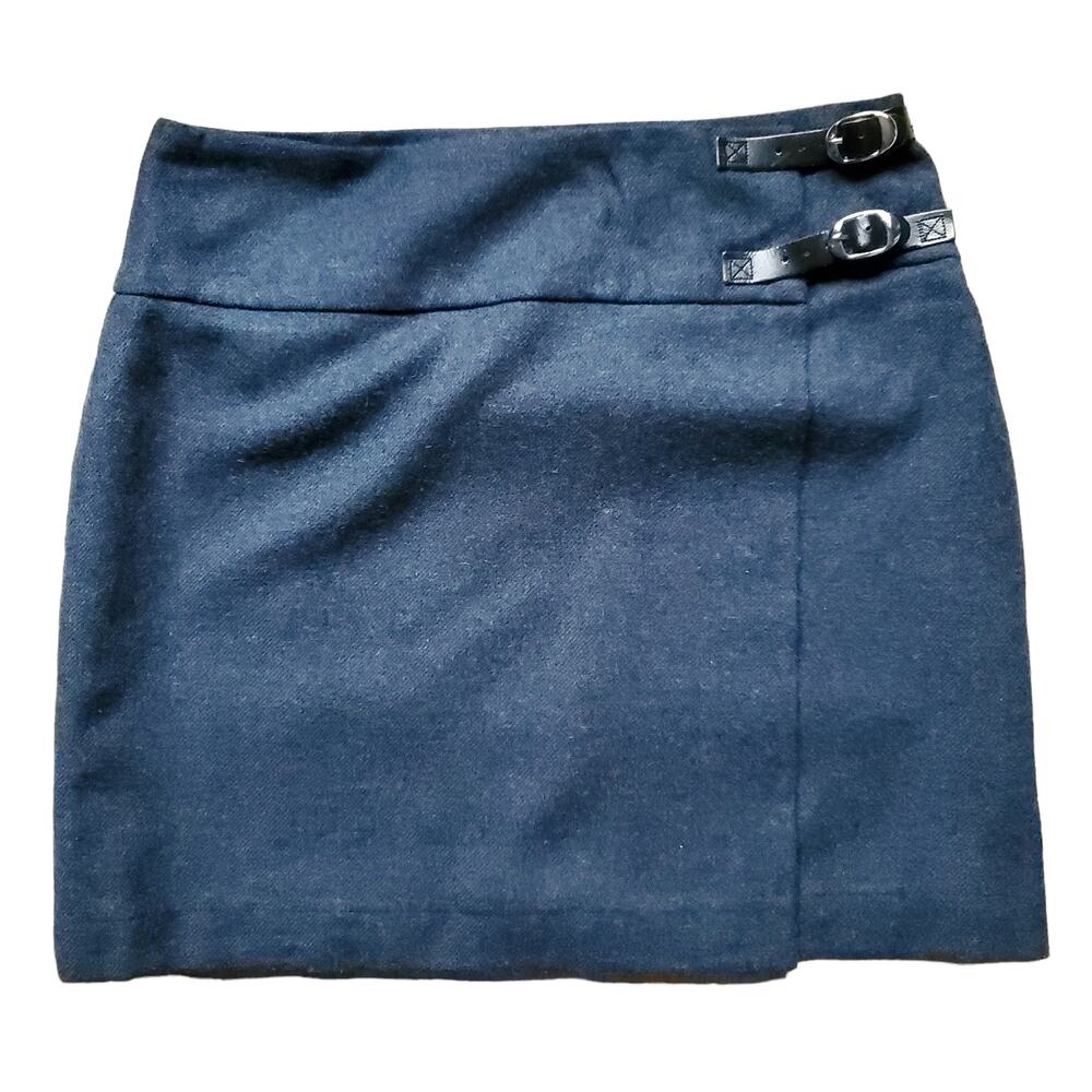 Celtic & Co. The Celt Kilt Blue Wool Skirt Made In Scotland Buckle Detail Sz 16